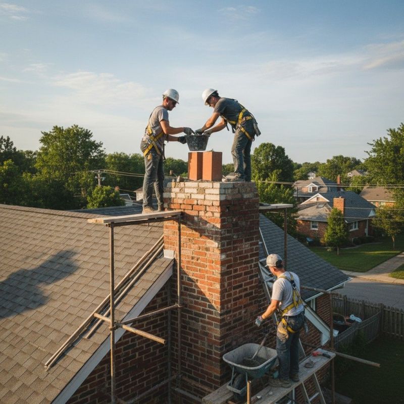 Chimney Brick Repair detail